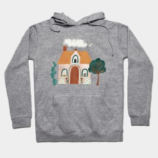 Cozy Cottage Scene Hoodie